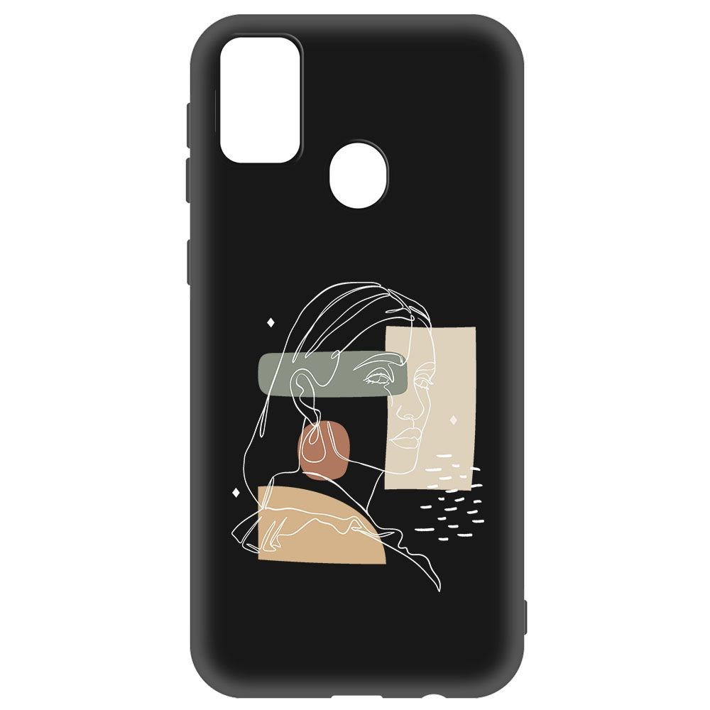 фото Чехол-накладка krutoff soft case уверенность для samsung galaxy m21 (m215) черный