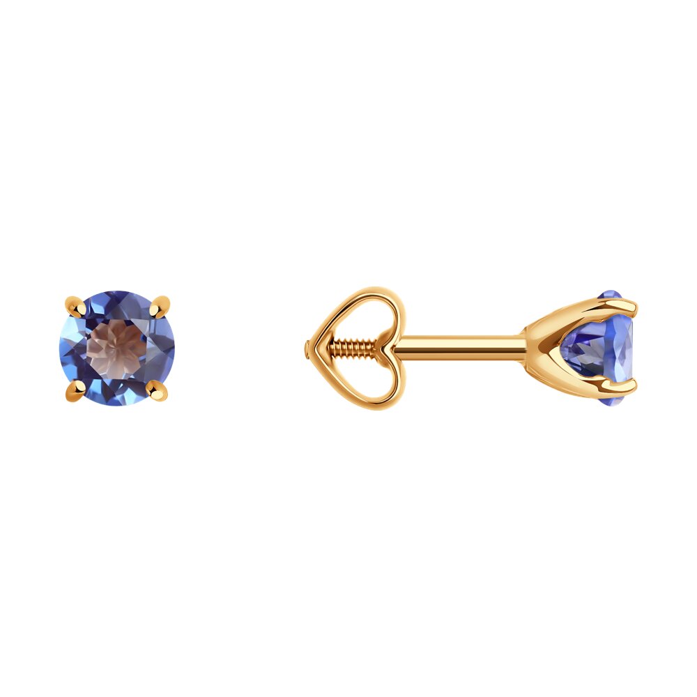 

Серьги из красного золота SOKOLOV 728842, топаз, 728842