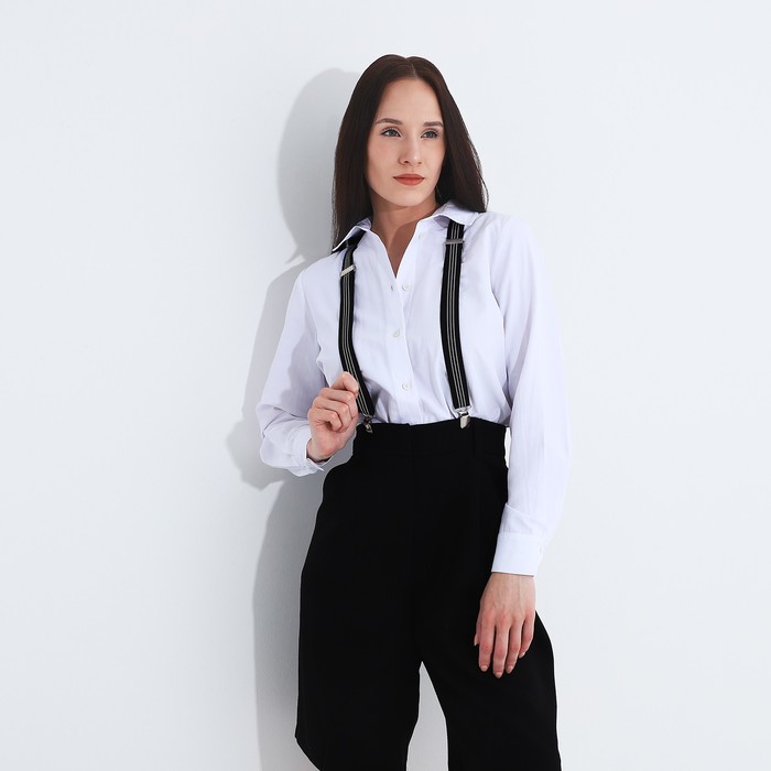 

Подтяжки женские NoBrand 9614558 чёрные/белые, Черный;белый, 9614558