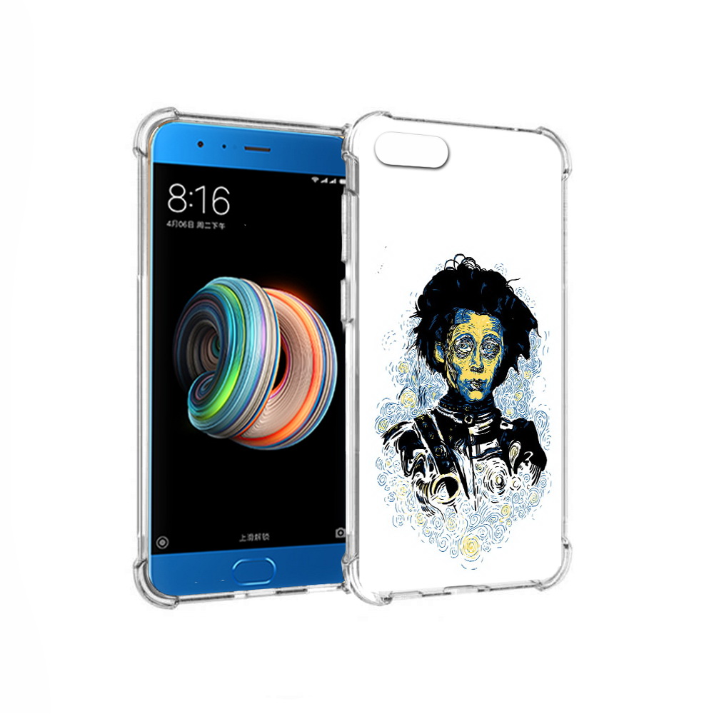 

Чехол MyPads Tocco для Xiaomi Mi Note 3 парень черно-белый абстракция (PT99401.307.535), Прозрачный, Tocco