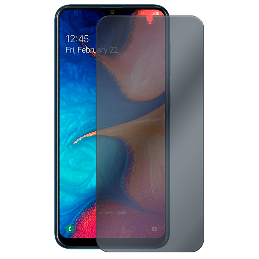 

Стекло защитное гибридное Антишпион Krutoff для Samsung Galaxy A20e