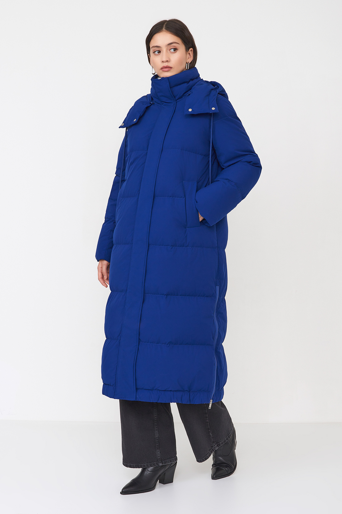 

Пуховик женский Baon B0223506 синий XXL, B0223506