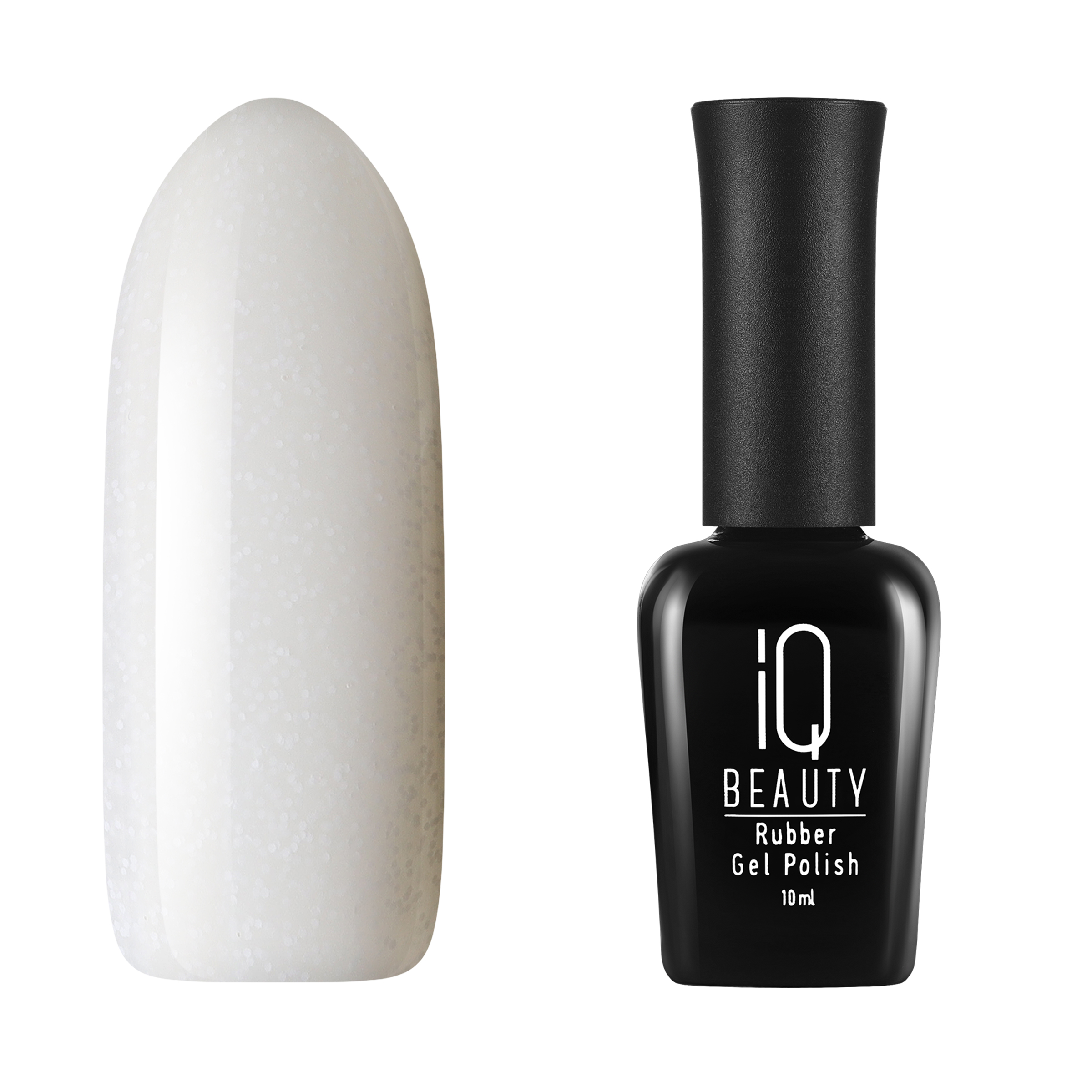 

Каучуковый гель-лак IQ Beauty 176 Fluffy Salt, 10 мл, Белый