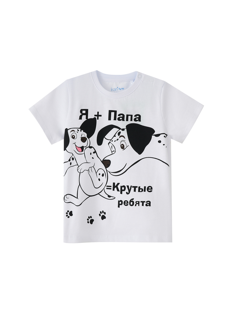 Футболка детская Kari baby SS23B198, белый, 86