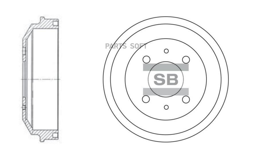 

Барабан Тормозной Hyundai Accent Ii Sd1007 Sangsin brake арт. SD1007