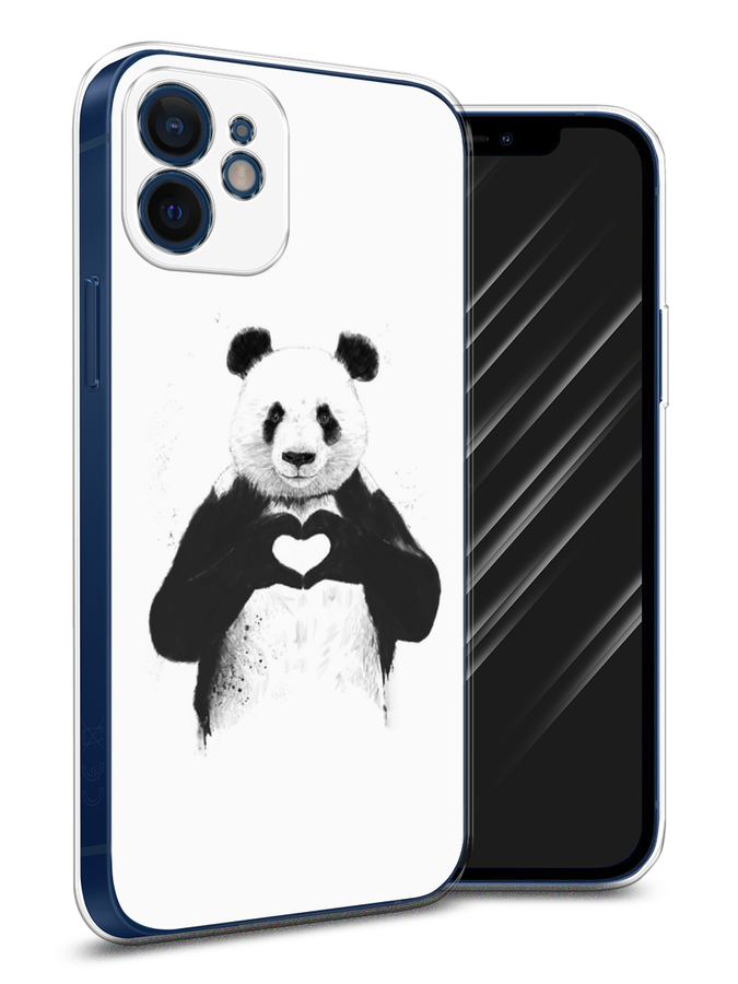 

Чехол Awog на Apple iPhone 12 mini / Айфон 12 mini "Панда love", Разноцветный, 12650-10
