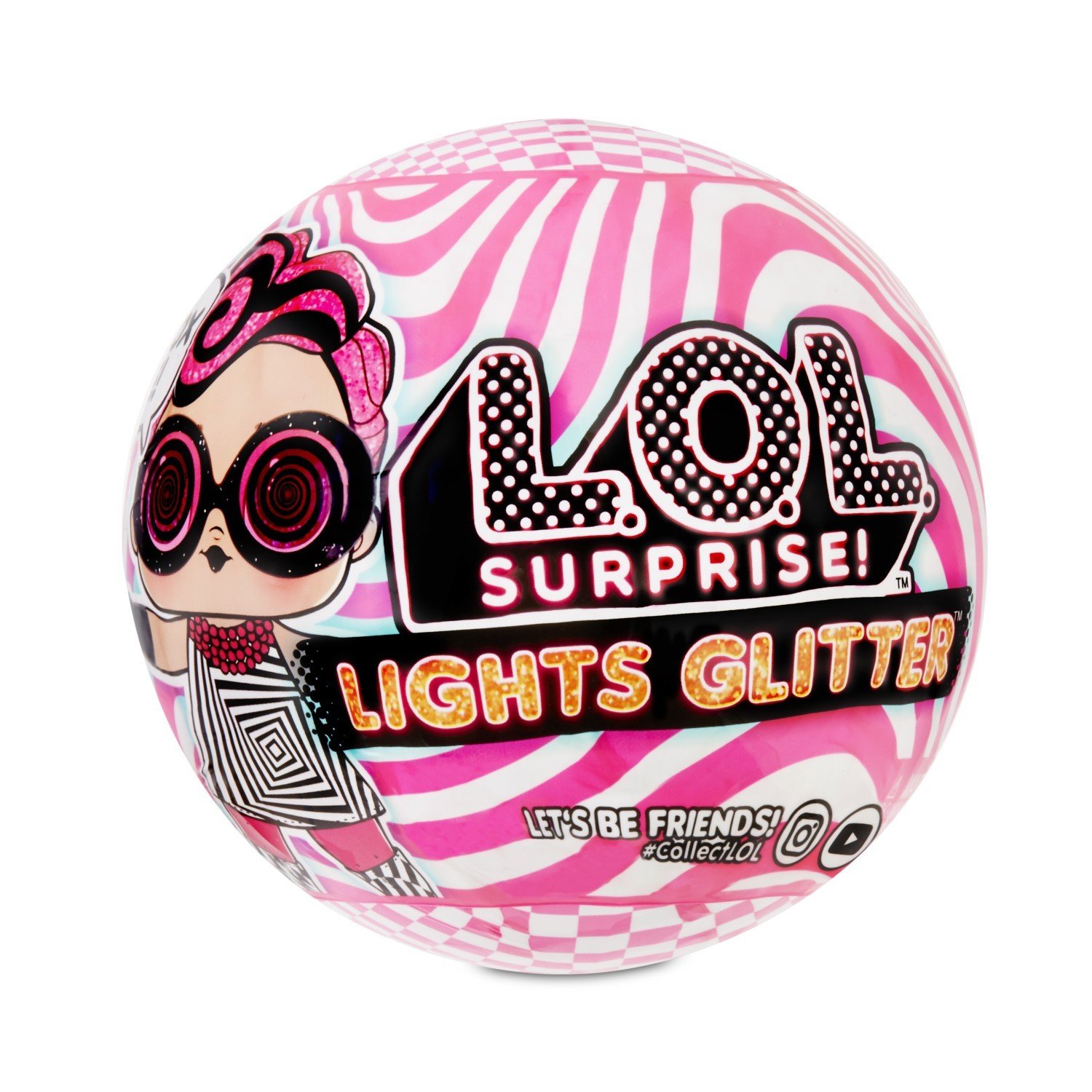 Кукла-сюрприз L.O.L. Surprise Lights Glitter Series в шаре 564836E7C lights series l o l surprise светящиеся питомцы