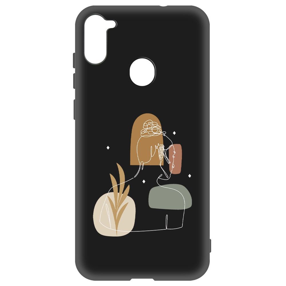 

Чехол-накладка Krutoff Soft Case Таинственность для Samsung Galaxy M11 (M115) черный
