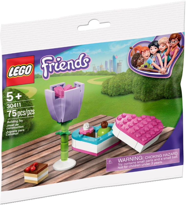 Конструктор LEGO Friends 30411 Цветок и коробка конфет