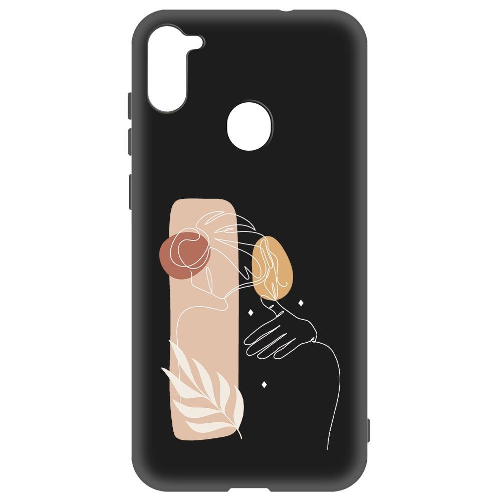 

Чехол-накладка Krutoff Soft Case Нежность для Samsung Galaxy M11 (M115) черный