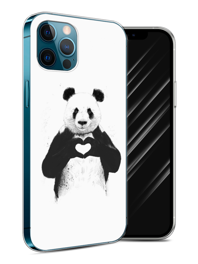 

Чехол Awog на Apple iPhone 12 / Айфон 12 "Панда love", Разноцветный, 12550-10