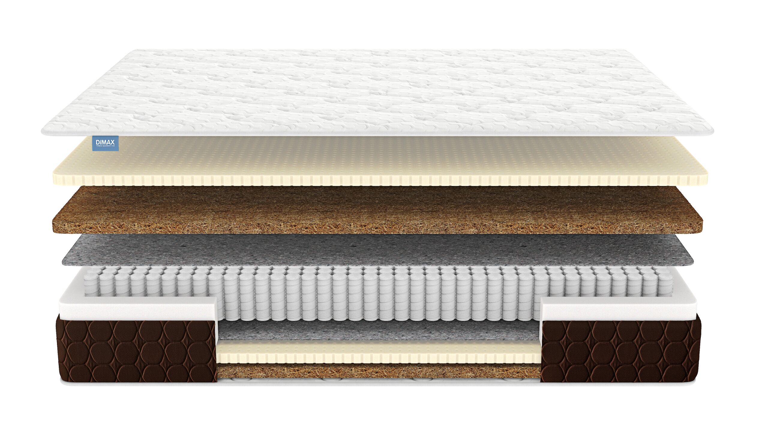 

Матрас Dimax Мега Ультимэйт 175х190, Бежевый;белый;серый;серебристый, Мега Ультимэйт