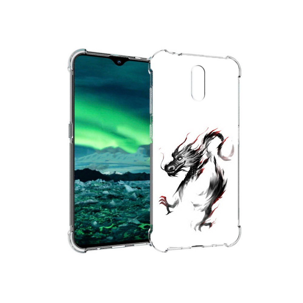 

Чехол MyPads Tocco для Nokia 2.3 черный дракон (PT142254.97.690), Прозрачный, Tocco