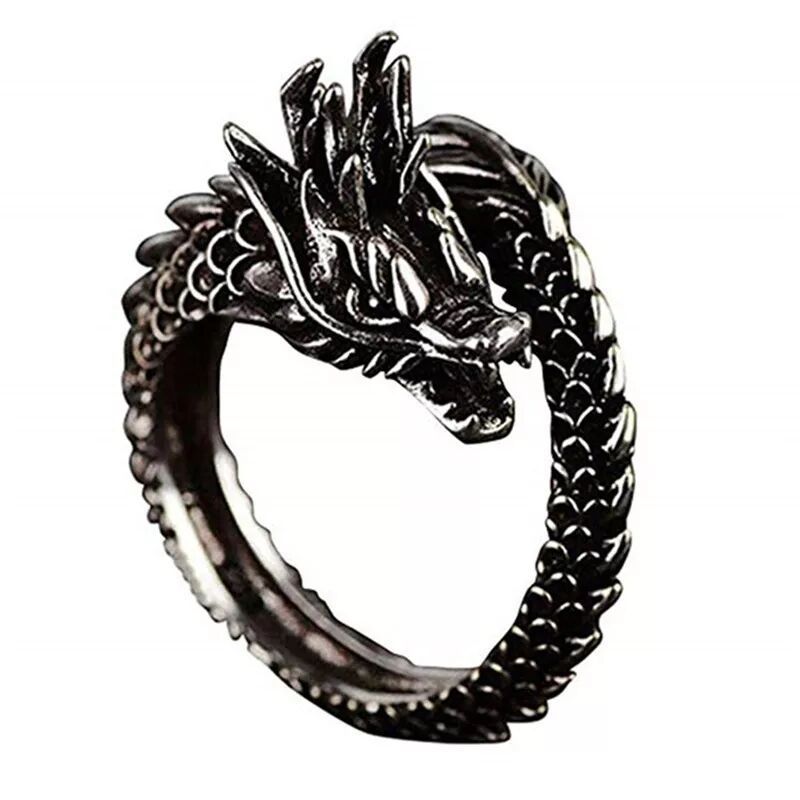 Кольцо из бижутерного сплава Дракон