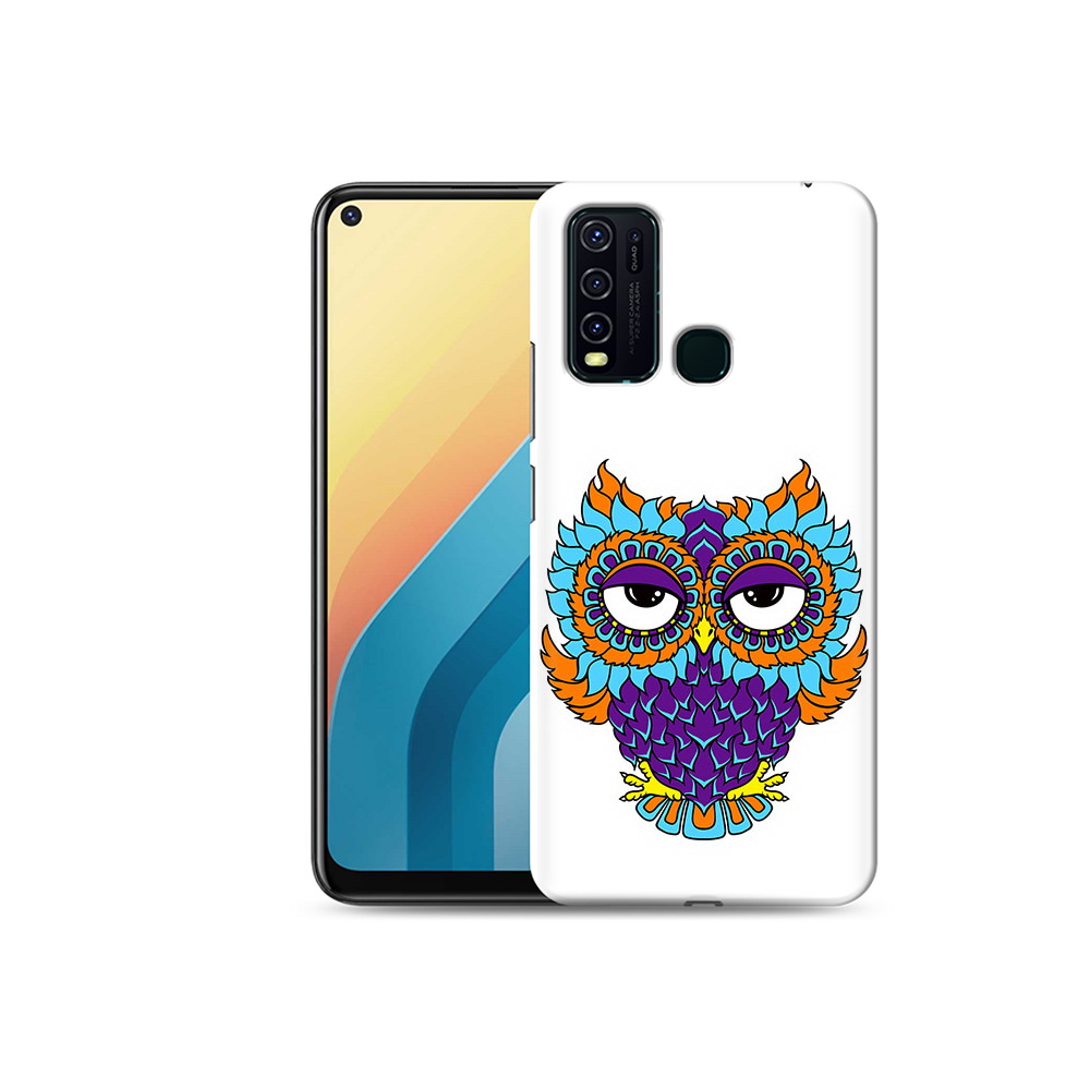 

Чехол MyPads Tocco для Vivo Y30 Цветная сова (PT149334.437.198), Прозрачный, Tocco
