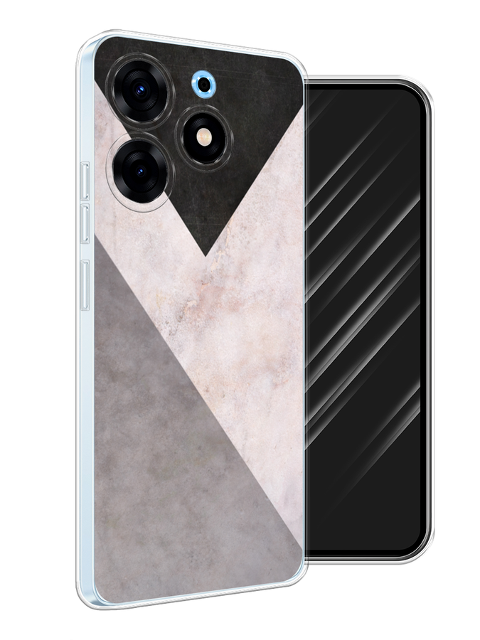 

Чехол Awog на Tecno Spark 10 Pro "Геометричный мрамор", Бежевый, 303750-3