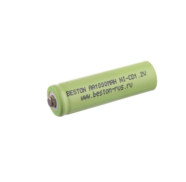 Аккумулятор BESTON AA 1000 мАч 1.2 В 1000 mAh NiCd/промышленные банки для сборки/1 штука