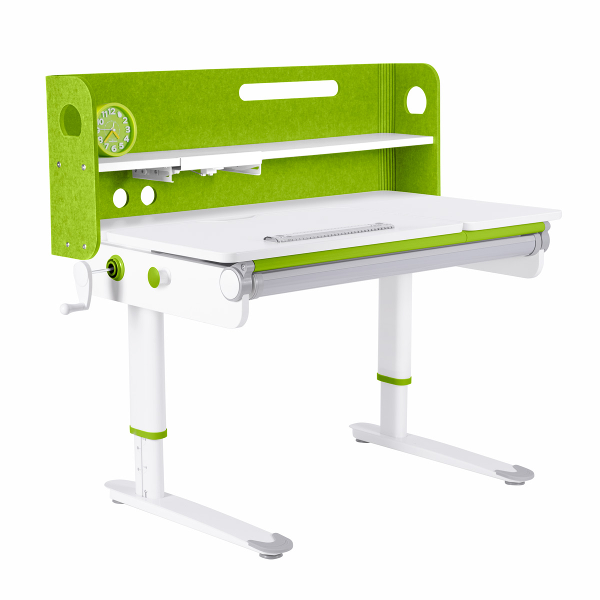 фото Детский стол anatomica premium campina белый/зеленый