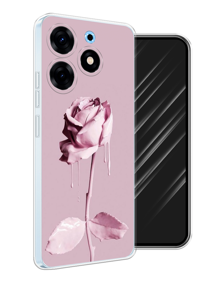 

Чехол Awog на Tecno Spark 10 Pro "Роза в краске", Белый;розовый, 303750-8