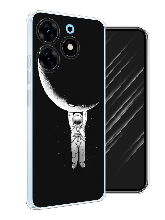 

Чехол Awog на Tecno Spark 10 Pro "Космонавт", Белый;черный, 303750-4