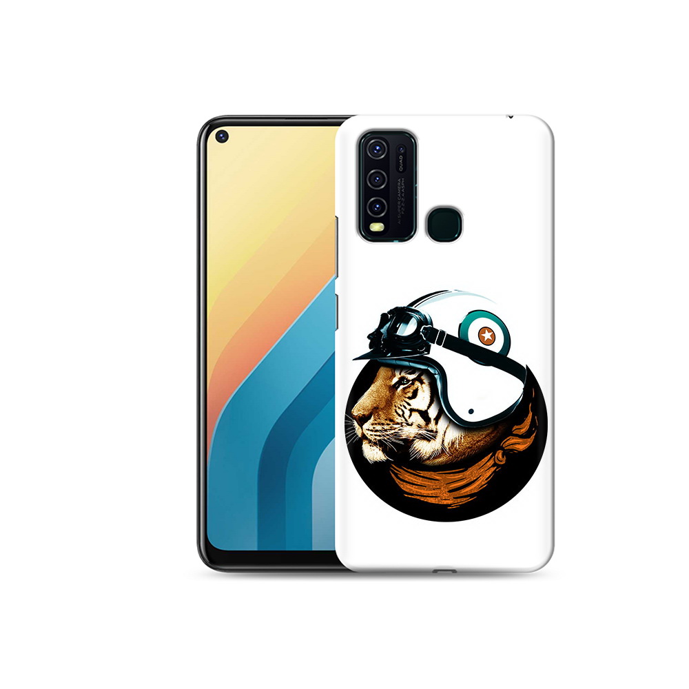 

Чехол MyPads Tocco для Vivo Y30 Тигр в шлеме (PT149334.437.171), Прозрачный, Tocco