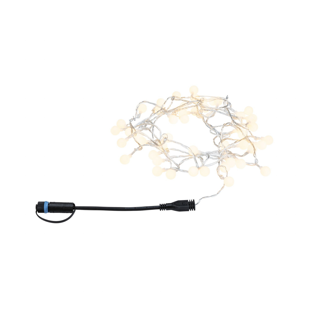 

Уличная гирлянда Paulmann Plug&Shine 1.8Вт 48х2Лм 3000К IP44 LED 24В 5м Димм 94558