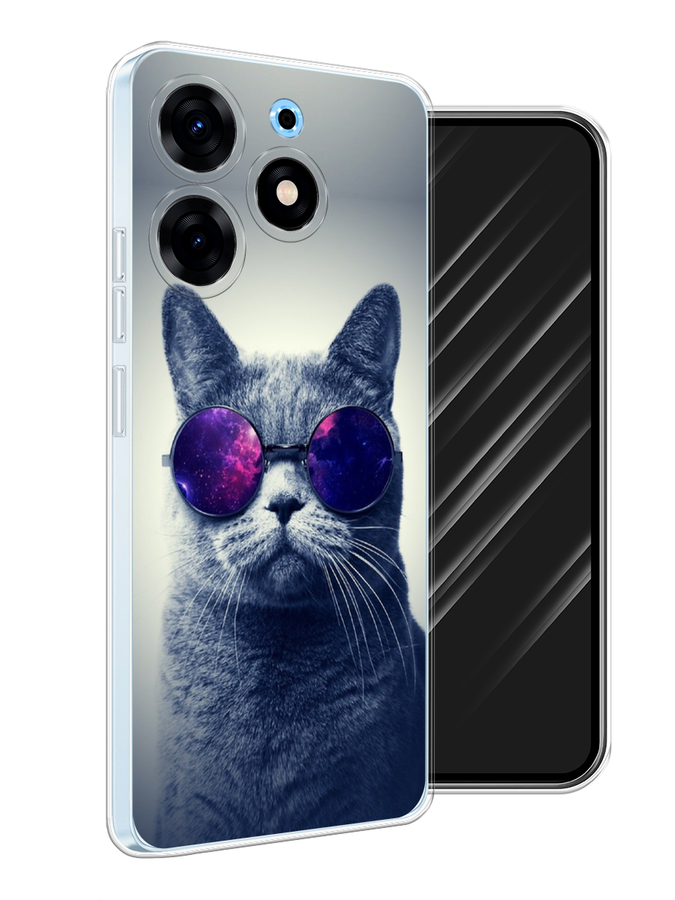 

Чехол Awog на Tecno Spark 10 Pro "Космический кот", Бордовый, 303750-1