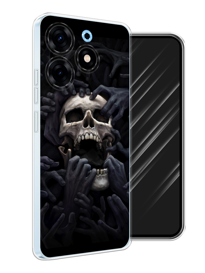 

Чехол Awog на Tecno Spark 10 Pro "Череп 29", Черный;серый, 303750-9