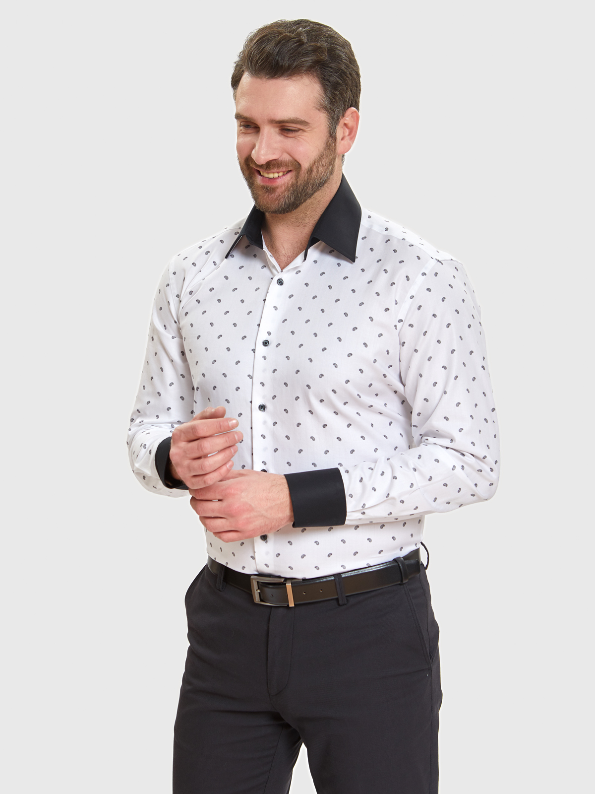 

Рубашка мужская Kanzler 2S-B29WT-0102-20 белая 44, 2S-B29WT-0102-20