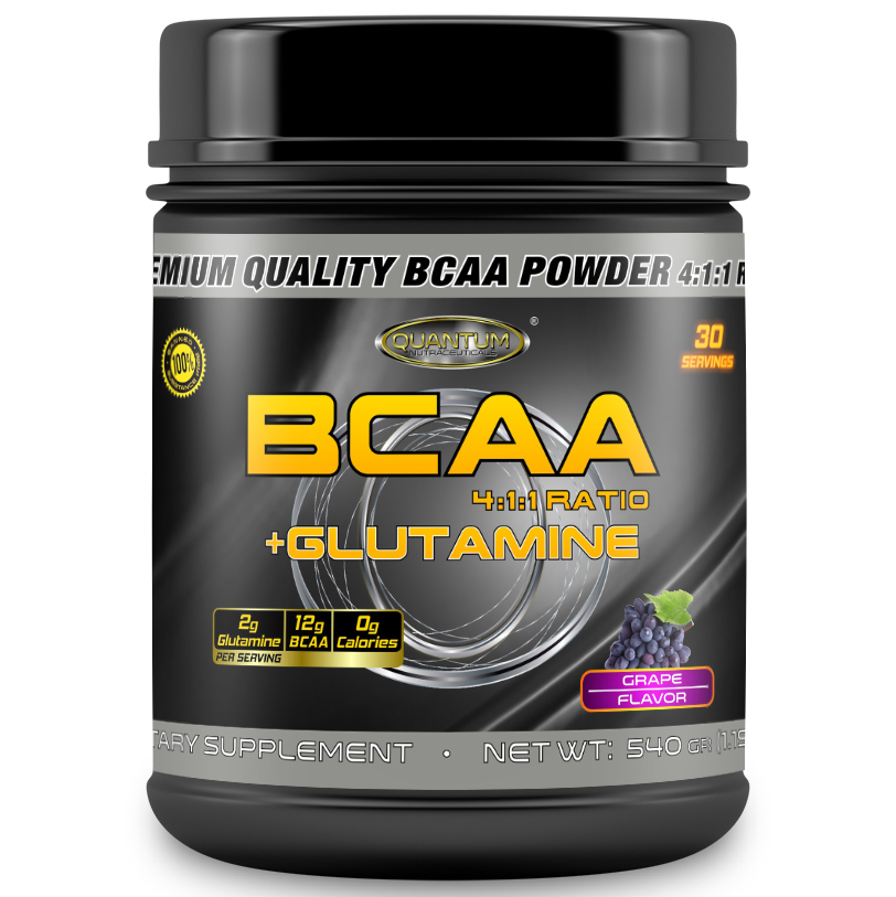 фото Bcaa quantum nutraceuticals bcaa + glutamine - 540 грамм, арбуз