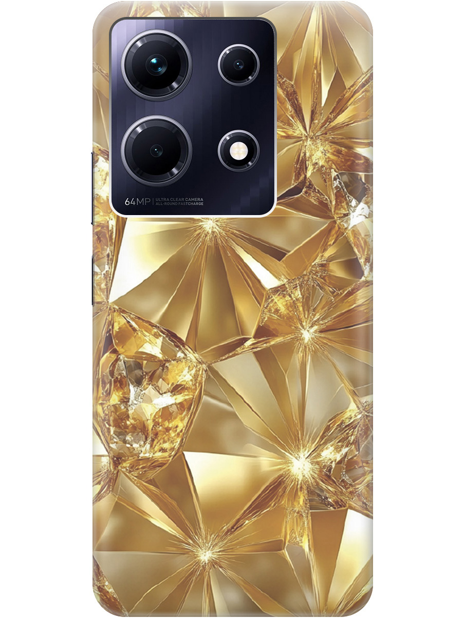 

Силиконовый чехол на Infinix Note 30 с принтом "Желтый сапфир", Прозрачный;золотистый, 773943732