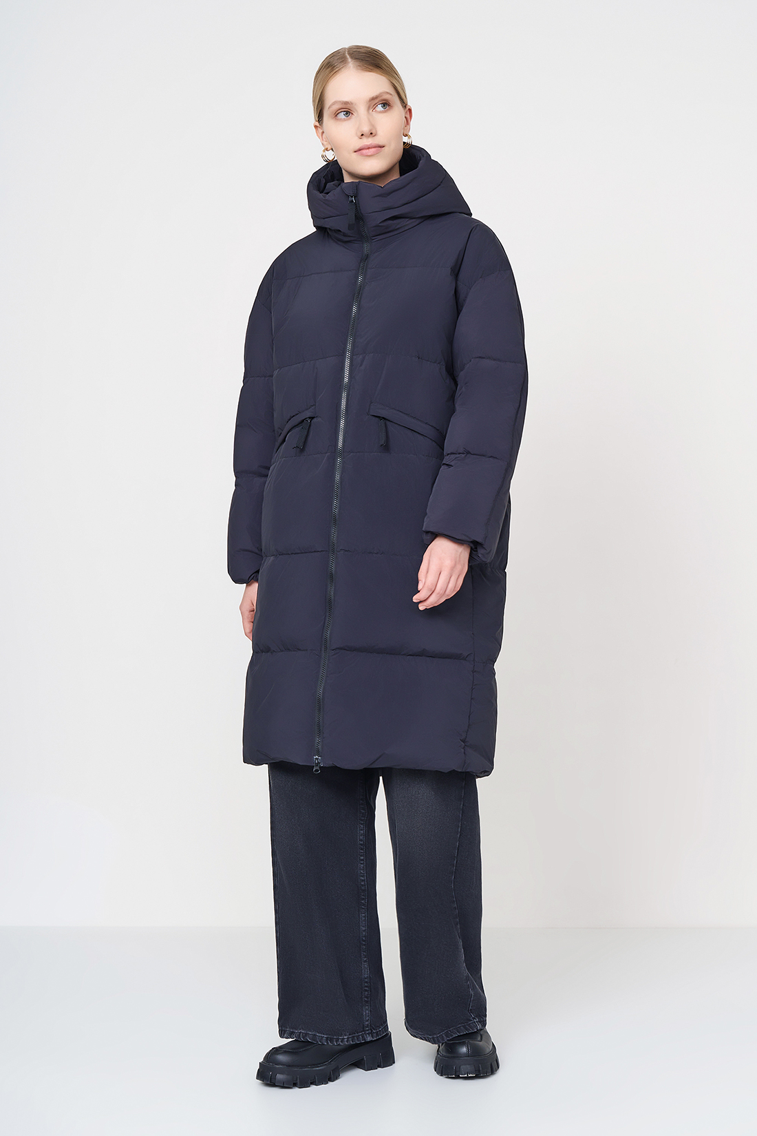 

Пуховик женский desam D0223526 черный XXL, D0223526