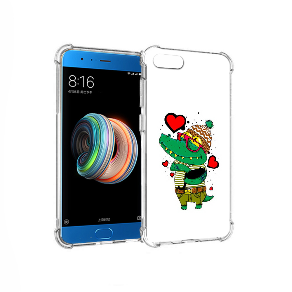 

Чехол MyPads Tocco для Xiaomi Mi Note 3 Влюбленный крокодил (PT99401.307.48), Прозрачный, Tocco