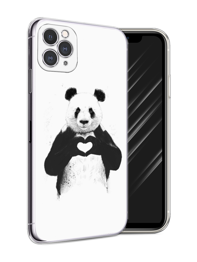 

Чехол Awog на Apple iPhone 11 Pro Max / Айфон 11 Pro Max "Панда love", Разноцветный, 12250-10