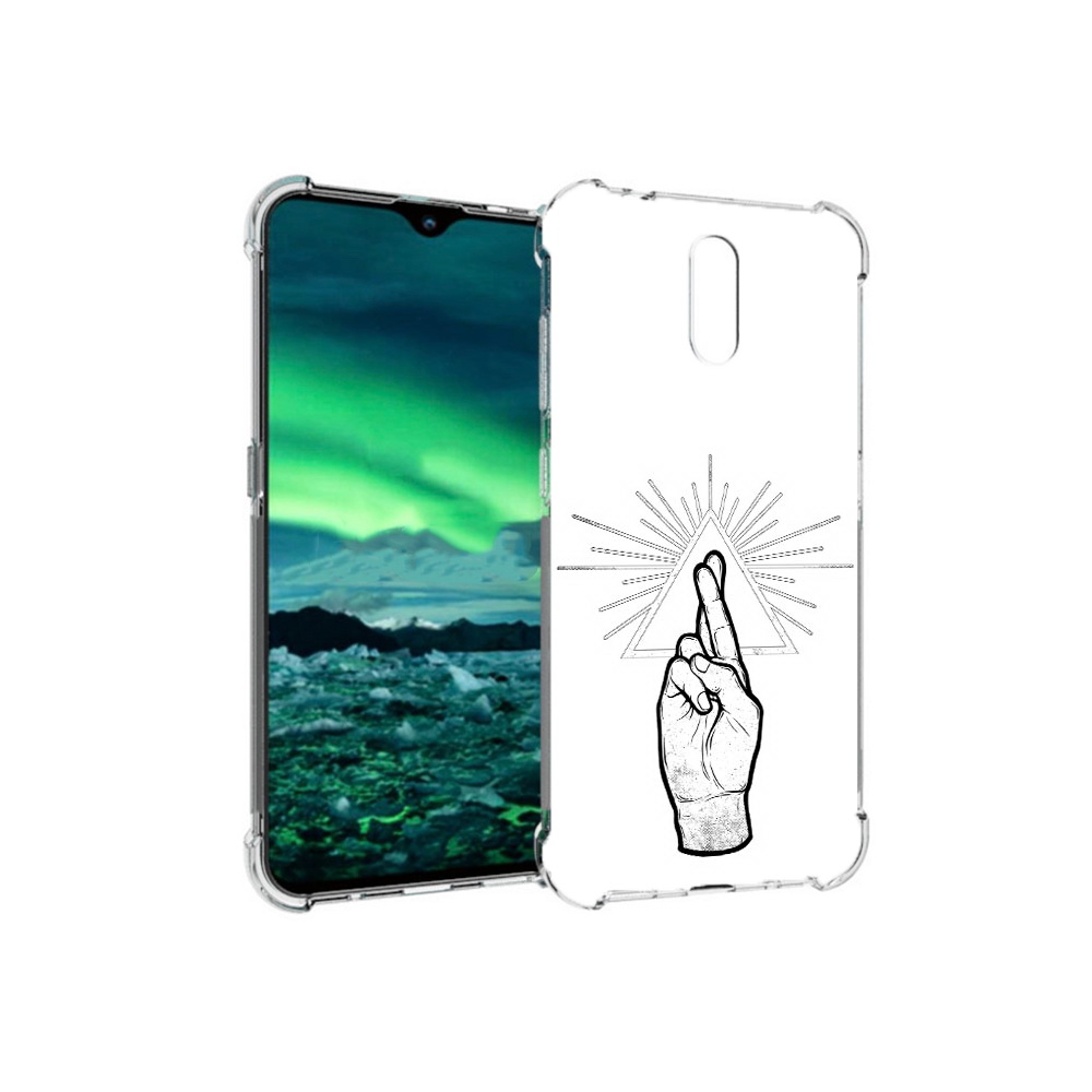 

Чехол MyPads Tocco для Nokia 2.3 черно белая рука (PT142254.97.681), Прозрачный, Tocco