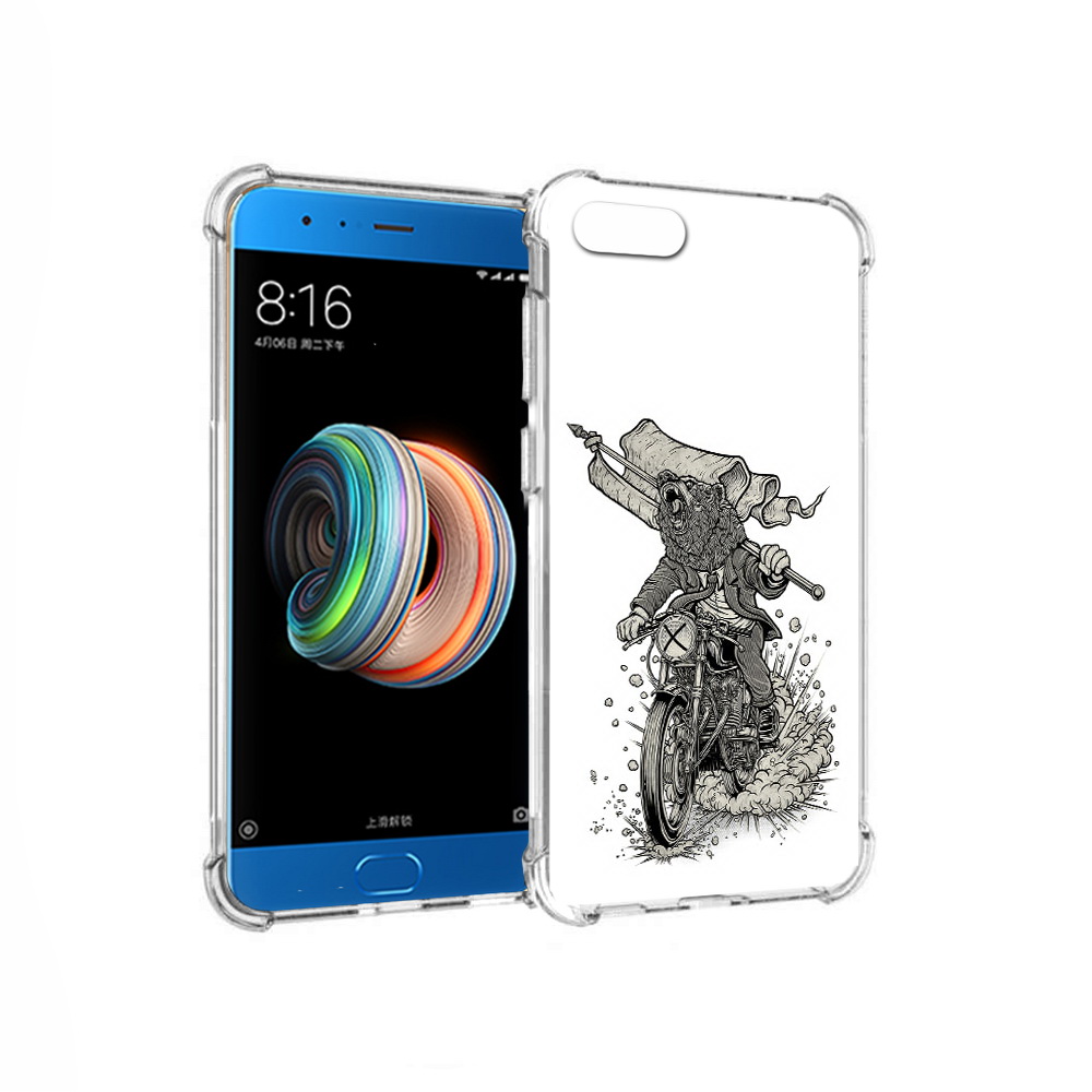 Чехол MyPads Tocco для Xiaomi Mi Note 3 медведь на мотоцикле (PT99401.307.467)