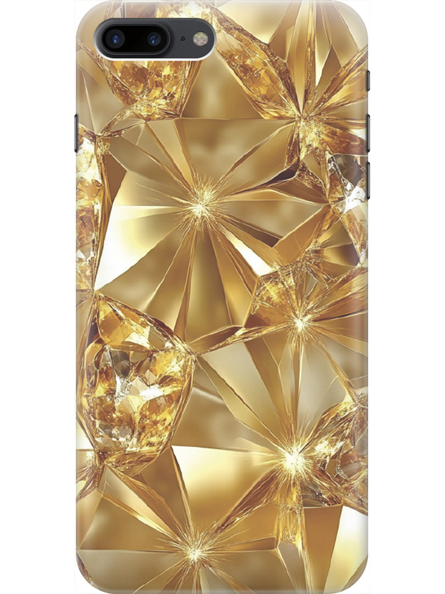 

Силиконовый чехол на Apple iPhone 8 Plus / 7 Plus с принтом "Желтый сапфир", Прозрачный;золотистый, 712479432