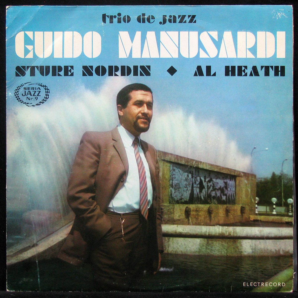 LP Guido Manusardi / Sture Nordin / Al Heath - Trio De Jazz (mono) Electrecord (307283)