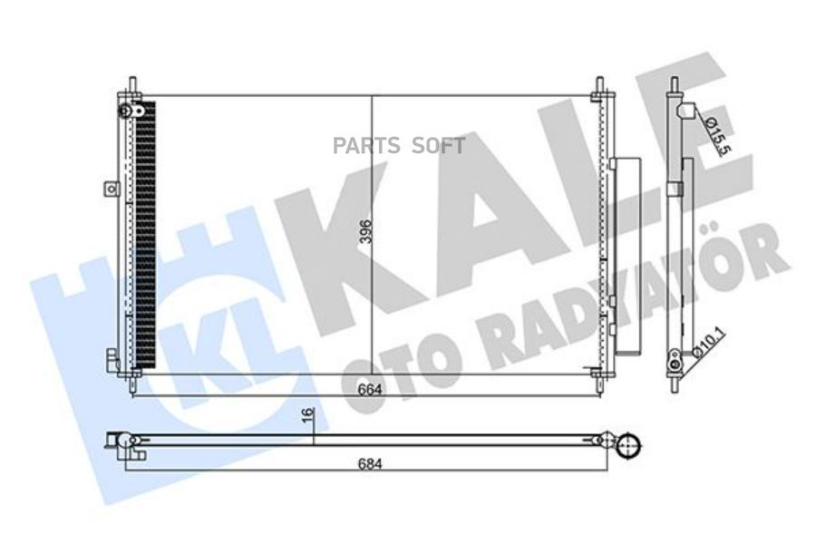 

Радиатор Кондиционера Honda Cr-V (12-) 2.0I/2.4I)