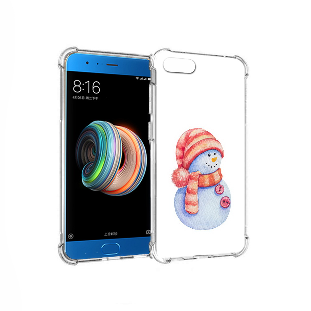 

Чехол MyPads Tocco для Xiaomi Mi Note 3 Веселый снеговик (PT99401.307.44), Прозрачный, Tocco