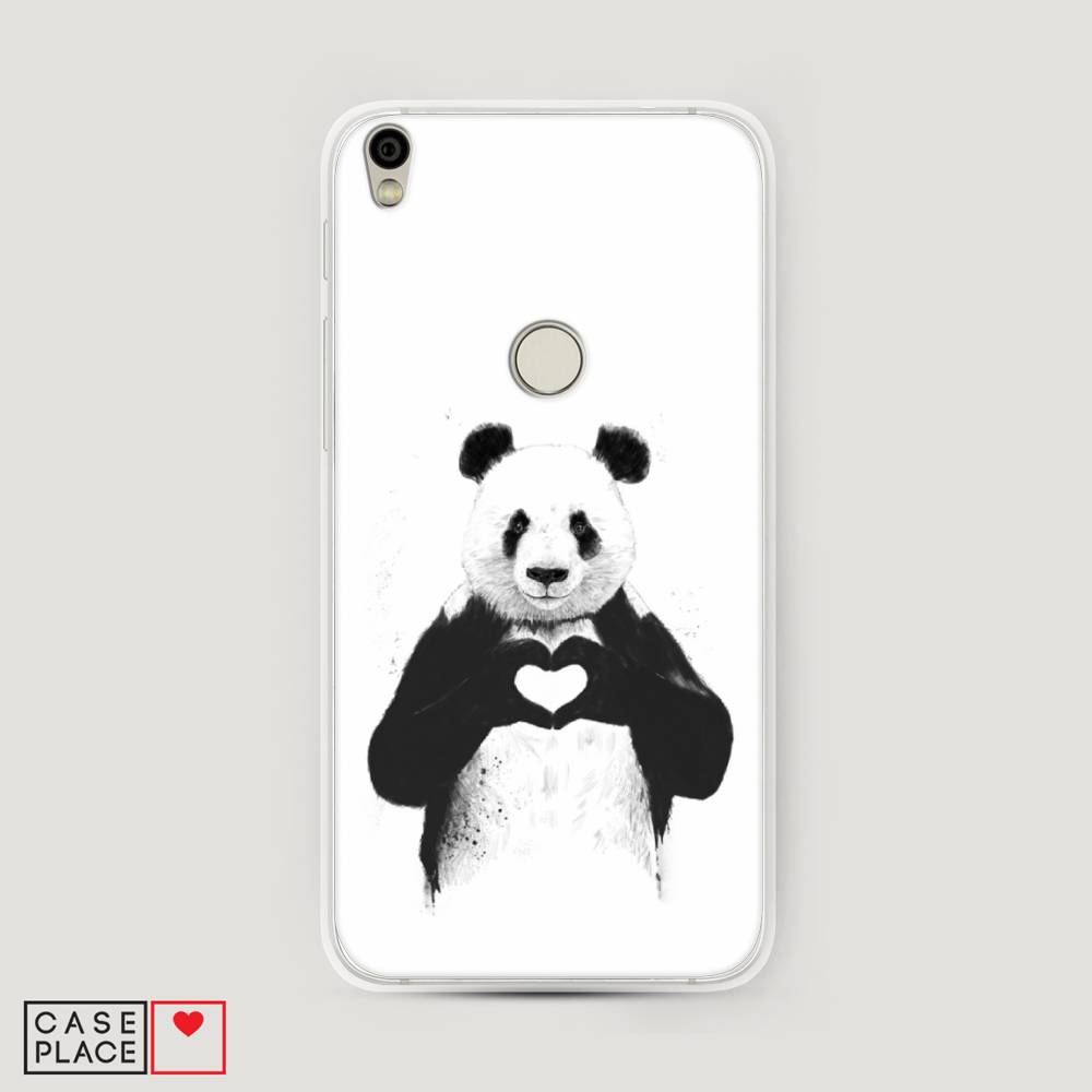 

Чехол Awog на Alcatel Shine Lite / Алкатель Shine Lite "Панда love", 170350-10