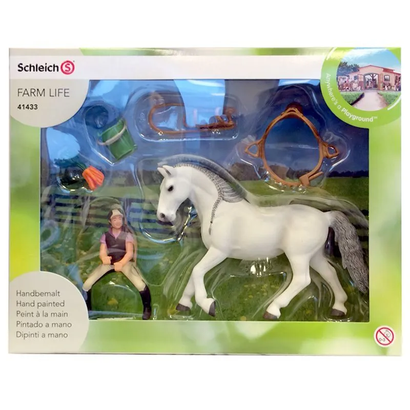 

Игровой набор Schleich Наездница на липицианской кобыле Шляйх 41433, Наездница на липицианской кобыле