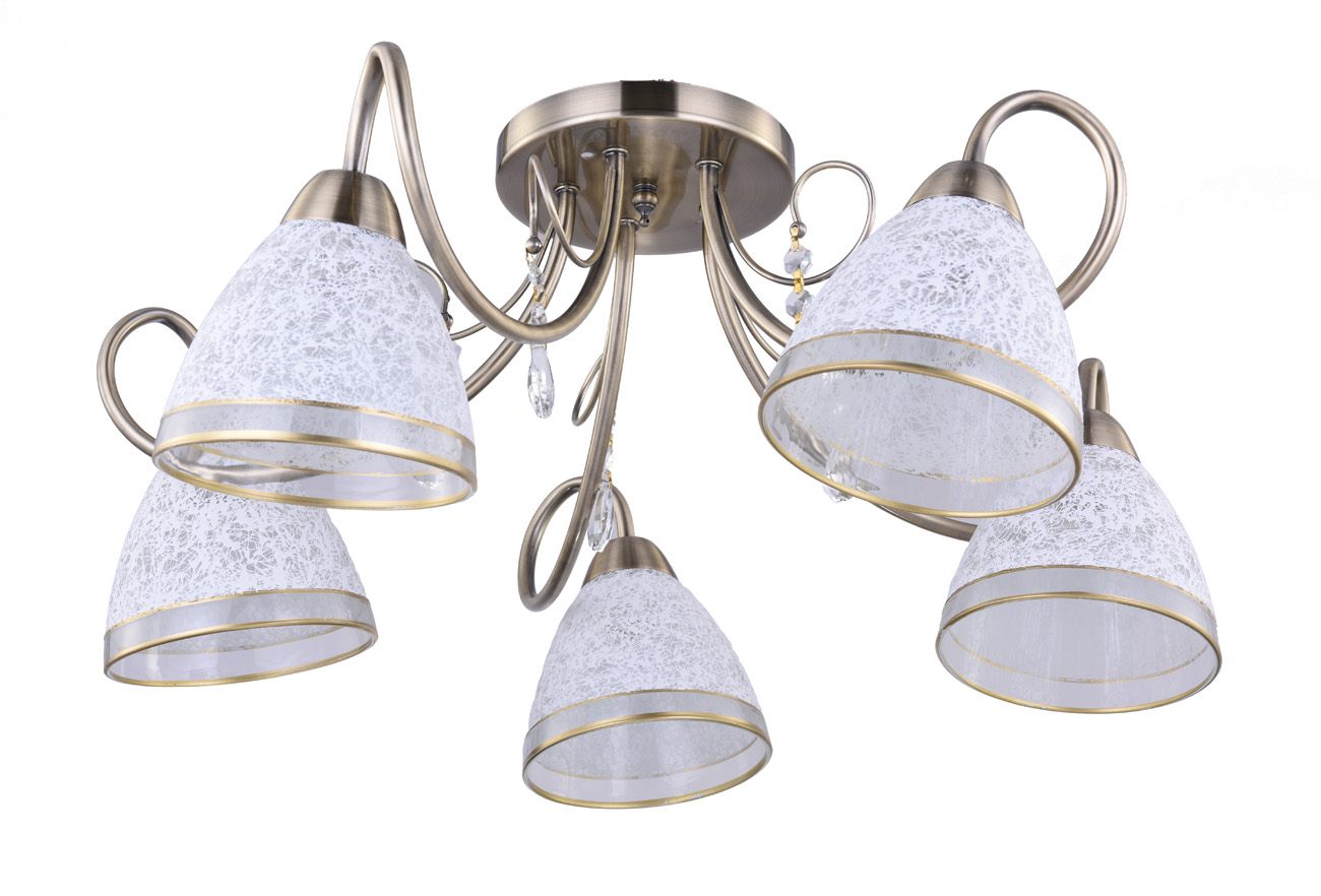 фото Потолочный светильник escada 672/5pl e27*60w antique brass