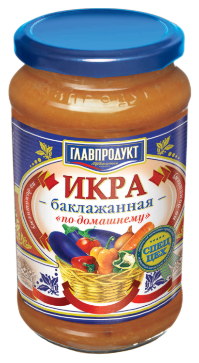 

Икра баклажанная Главпродукт по-домашнему 450 г