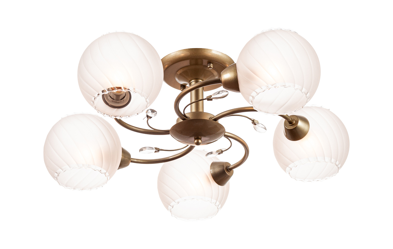 

Потолочный светильник Escada 1111/5 E14*40W Antique brass