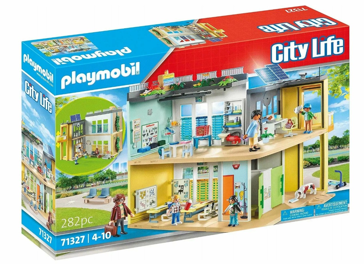 Игровой набор PLAYMOBIL City Life Большая школа 71327 282 предмета