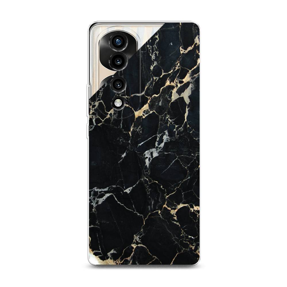 

Силиконовый чехол "Черный мрамор уголок" на Honor 70 Pro, 6108350-3