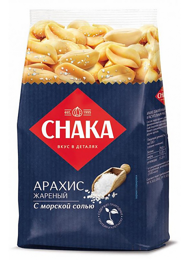 

Арахис Chaka жареный с морской солью 130 г