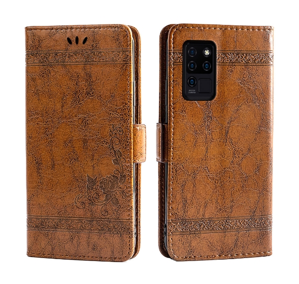 

Чехол MyPads для Oukitel C21 с тиснением Ретро коричневый, Retro