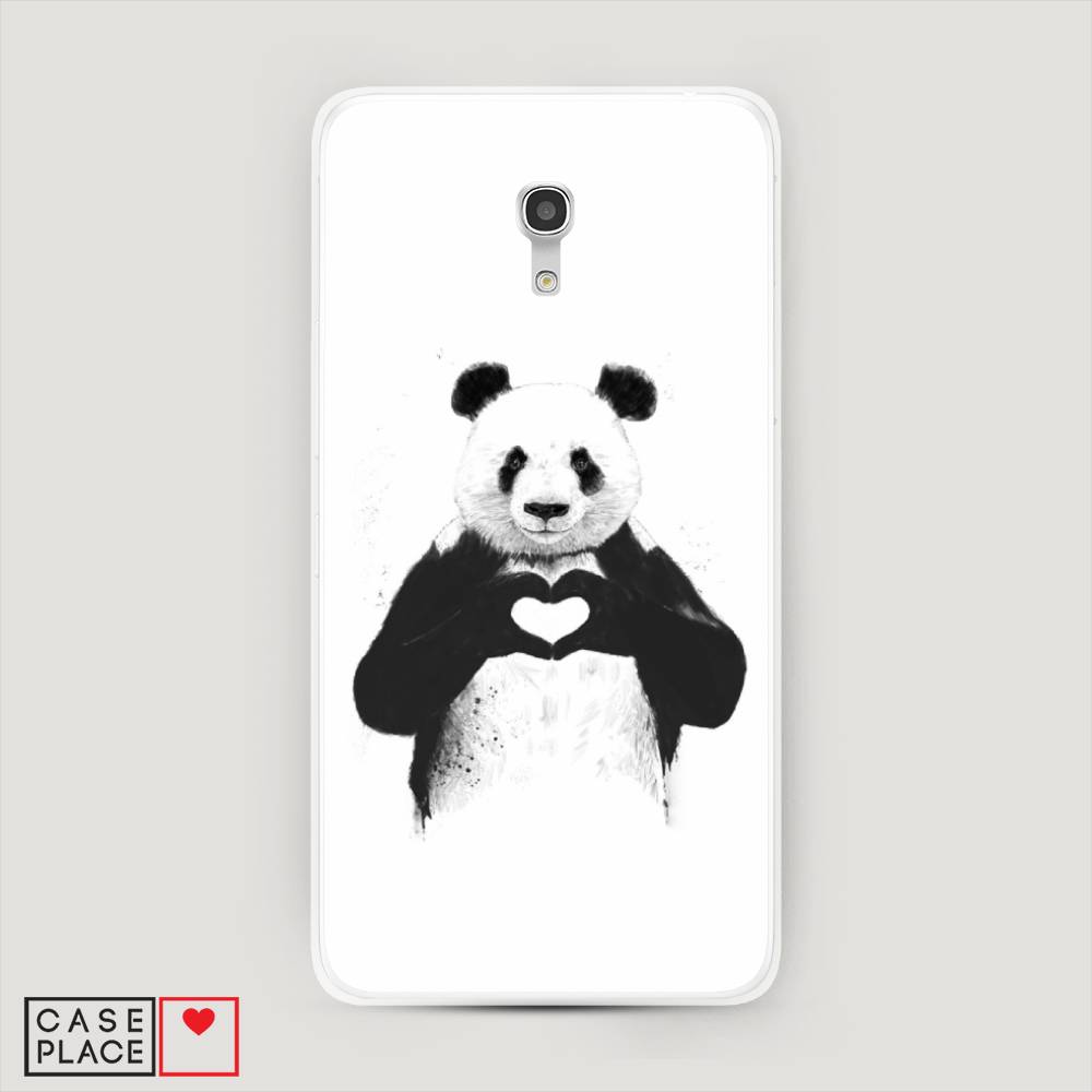 

Чехол Awog на Alcatel Pixi 4 (5) 5045D / Алкатель Pixi 4 (5) 5045D "Панда love", 170250-10